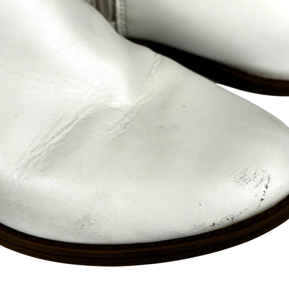 Madden Girls White Cowgirl Boots Sz 5 Western Rodeo Groovy Fun Festive Boho Glam - Picture 7 of 13